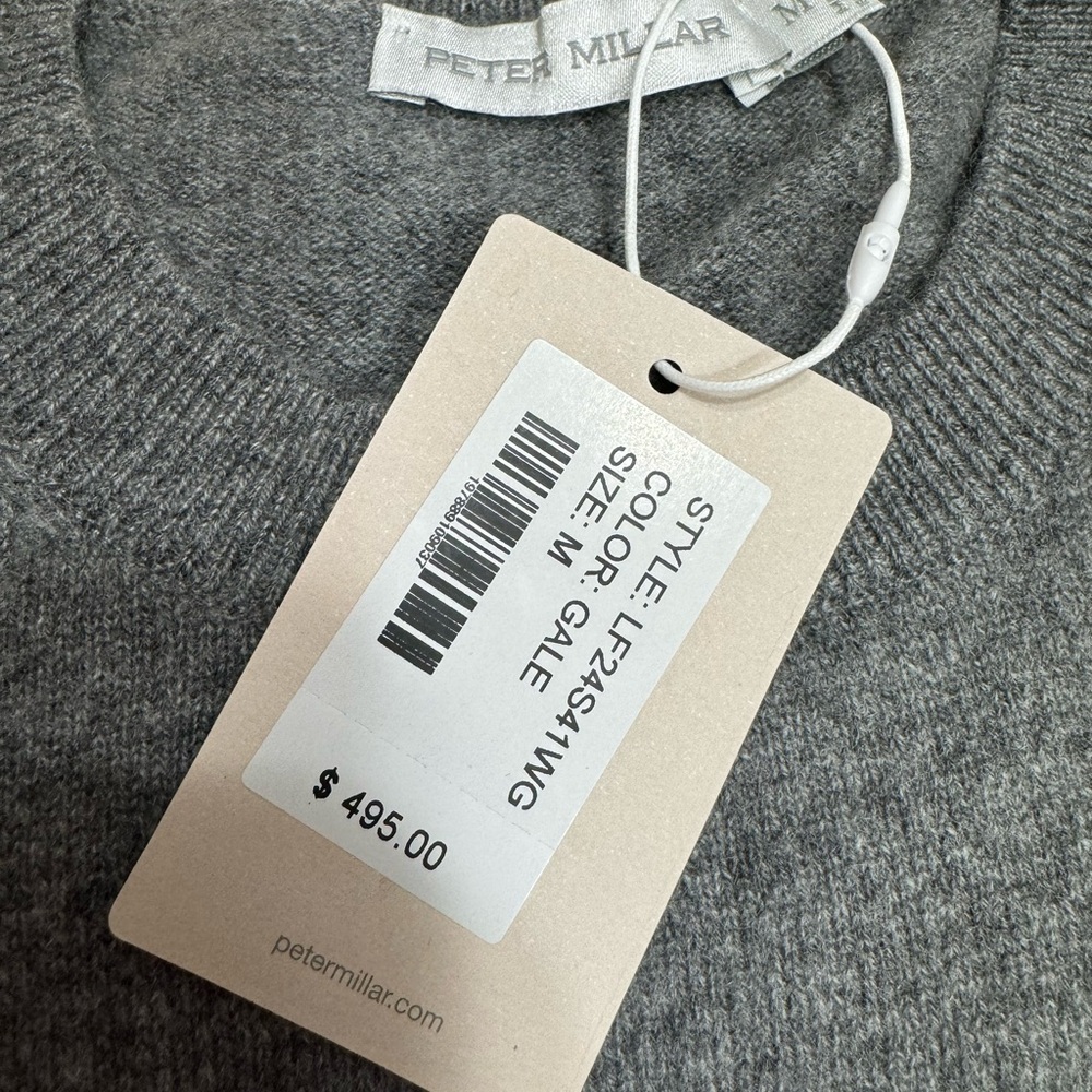 Peter Millar cashmere sweater in Grey